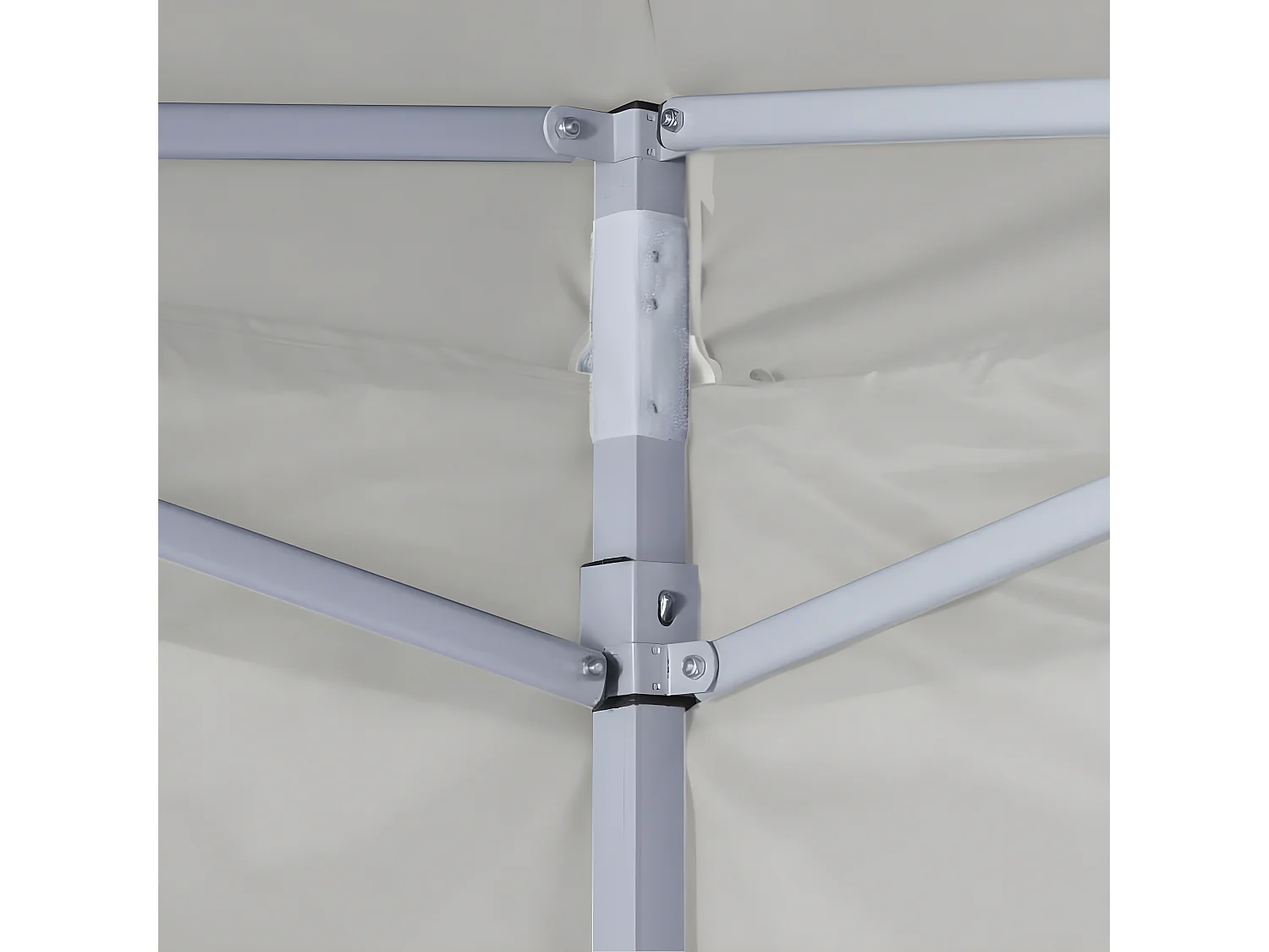 Tenda dobrável 3 x 3 m creme com 4 paredes PT944008