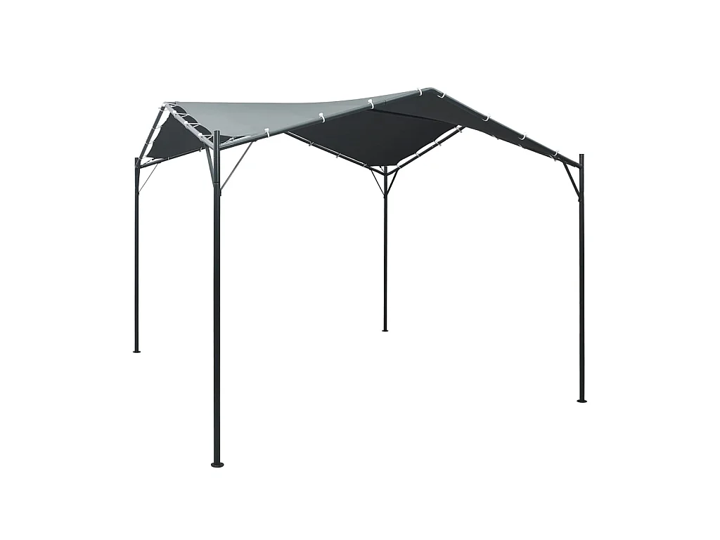 Tonnelle 3x3 m Acier Anthracite WVGQ6222