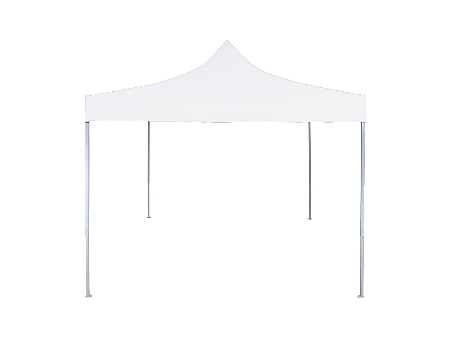 Partytent inklapbaar 3x3 m staal wit NL269138