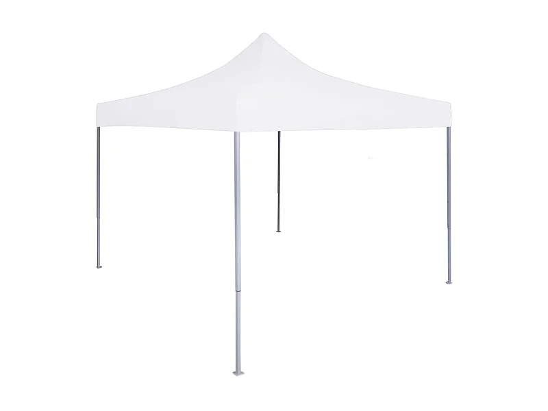 Partytent inklapbaar 3x3 m staal wit NL269138