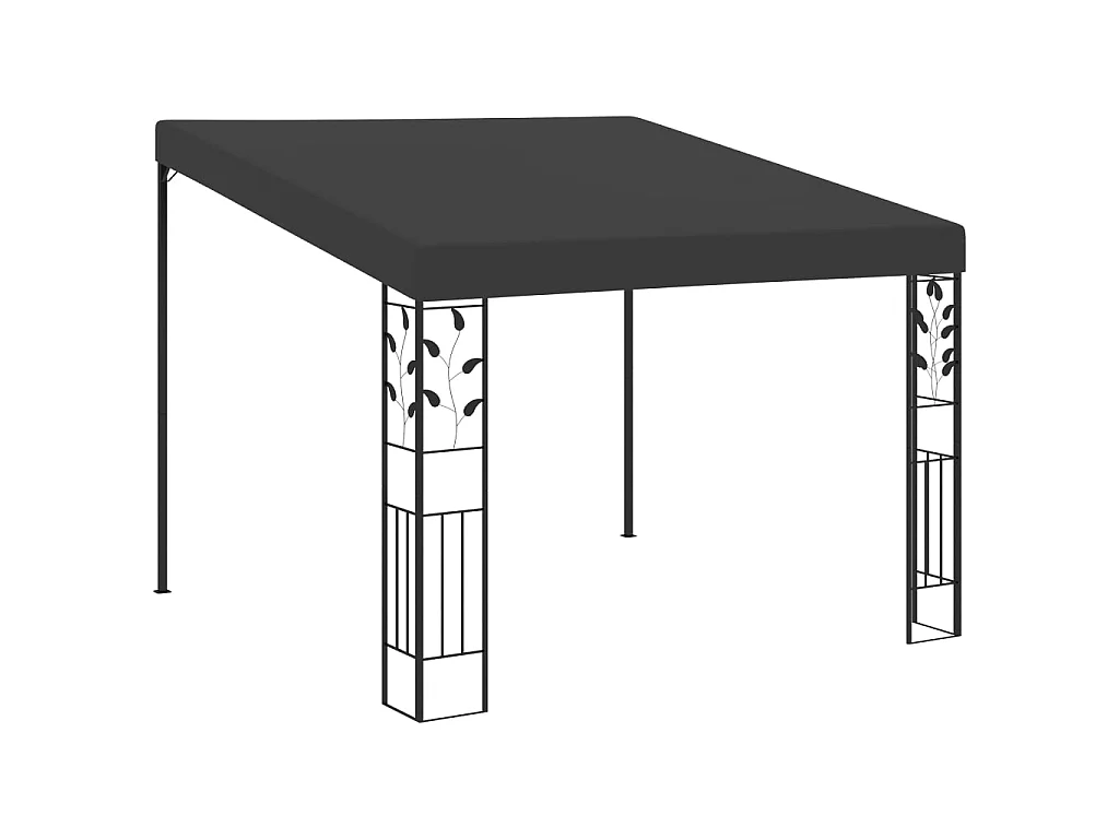 Gazebo - Tenda de recepção de parede 3x3x2,5 m antracite PT364965