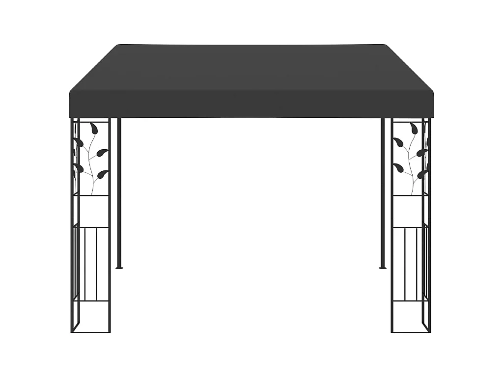 Gazebo - Tenda de recepção de parede 3x3x2,5 m antracite PT364965
