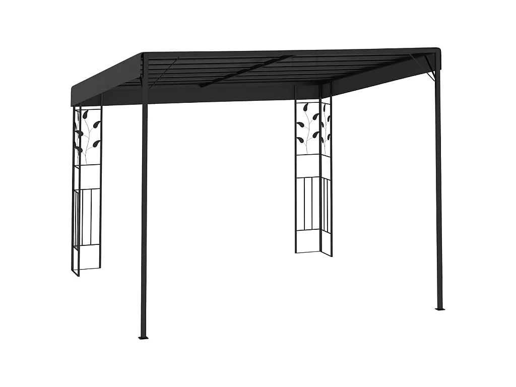 Gazebo - Tenda de recepção de parede 3x3x2,5 m antracite PT364965