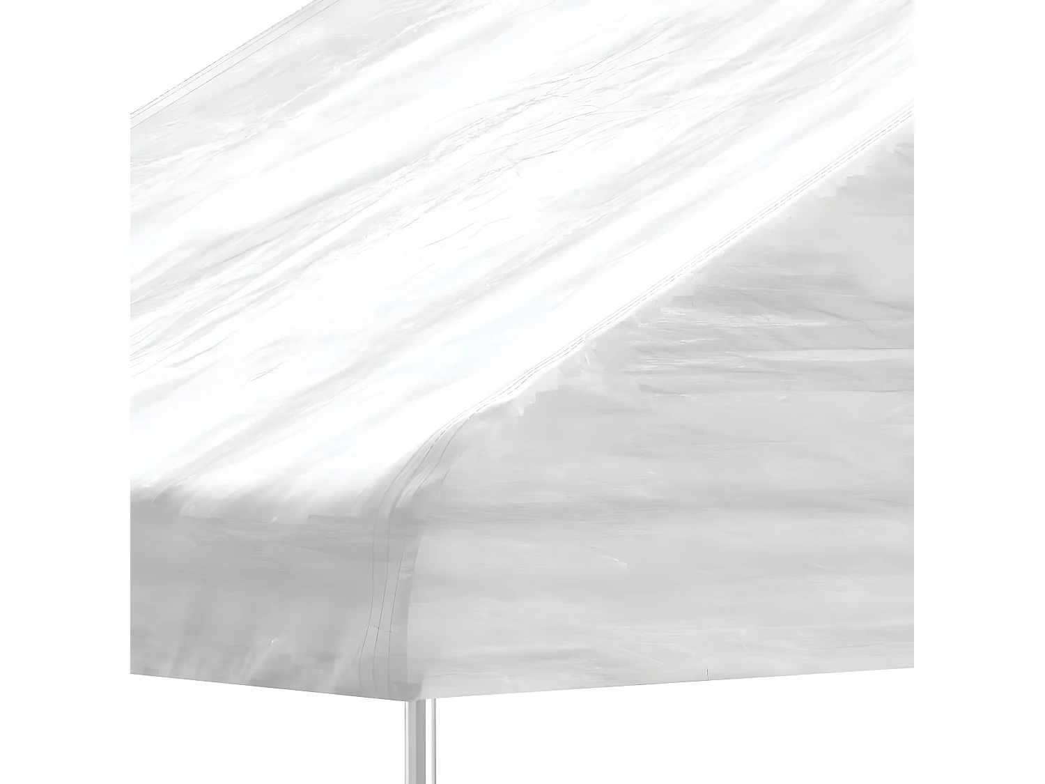 Prieel met dak 2,28x2,23x2,69 m polyetheen wit NL500375