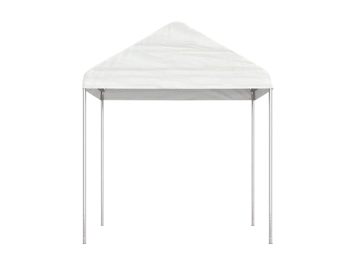Gazebo - Tenda de recepção com telhado 2,28x2,23x2,69 m polietileno branco PT345637
