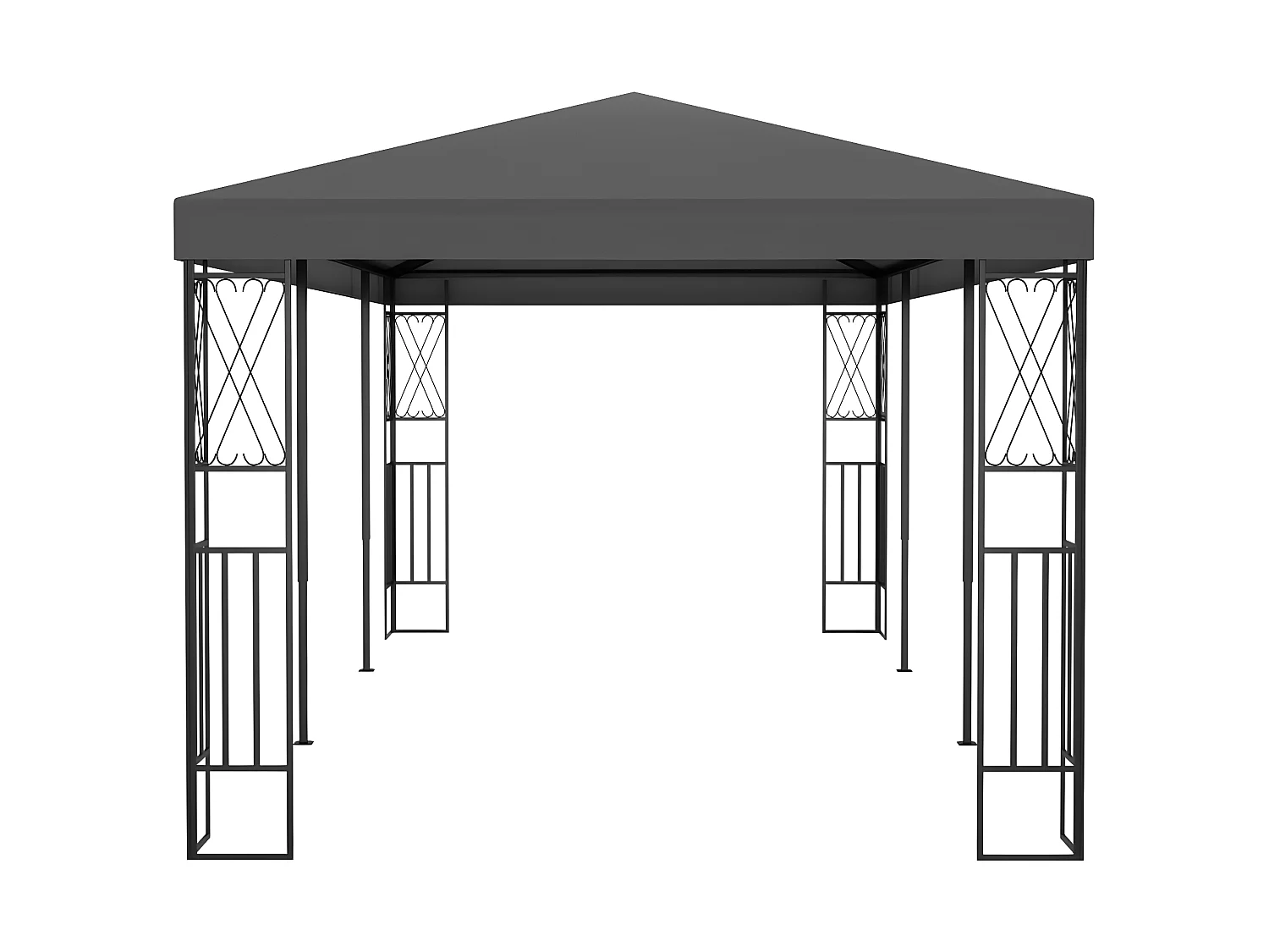 Tonnelle 3x6 m Anthracite Tissu WVGQ5776