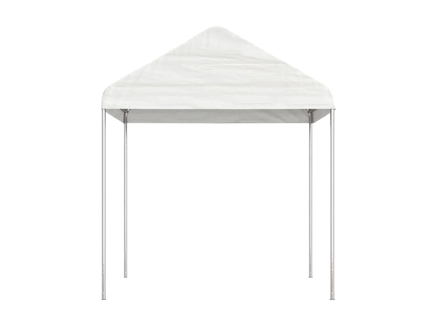 Gazebo - Tenda de recepção com telhado 4,46x2,28x2,69 m polietileno branco PT291762