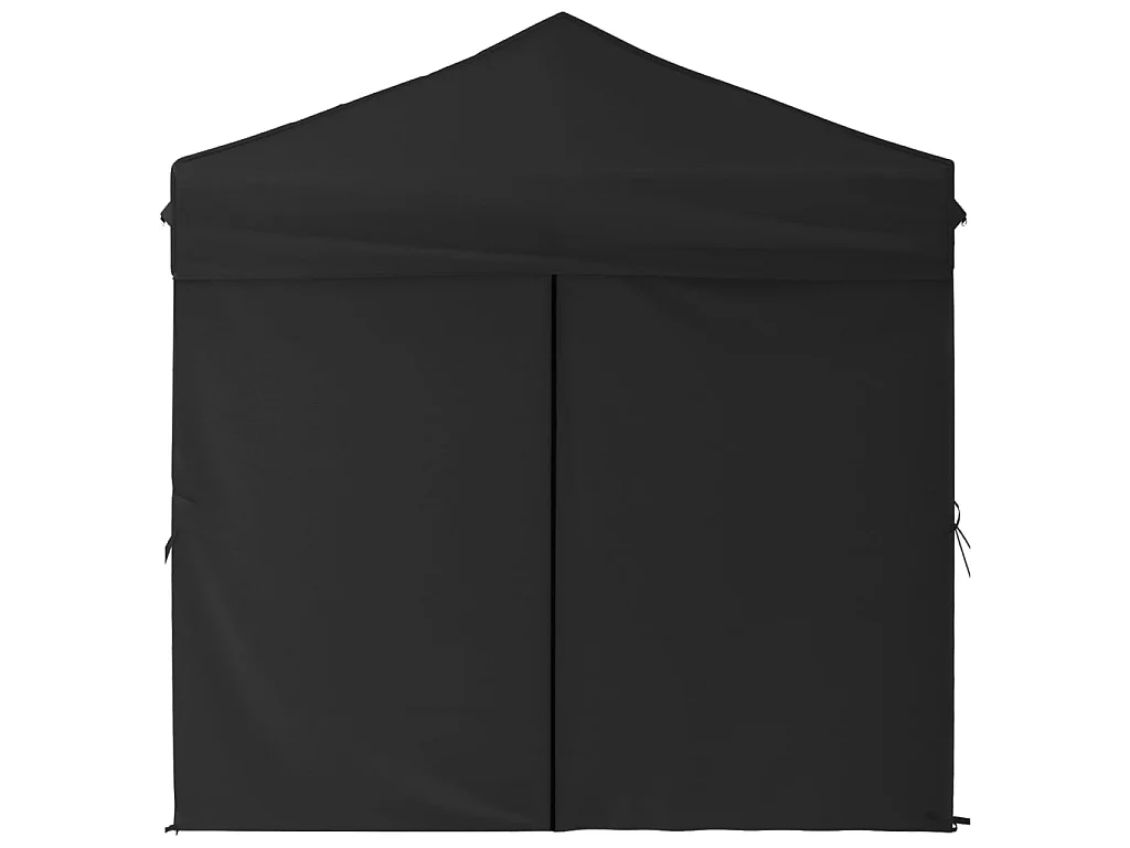 Tente de réception pliable avec parois Noir 2x2 m WVGQ2916
