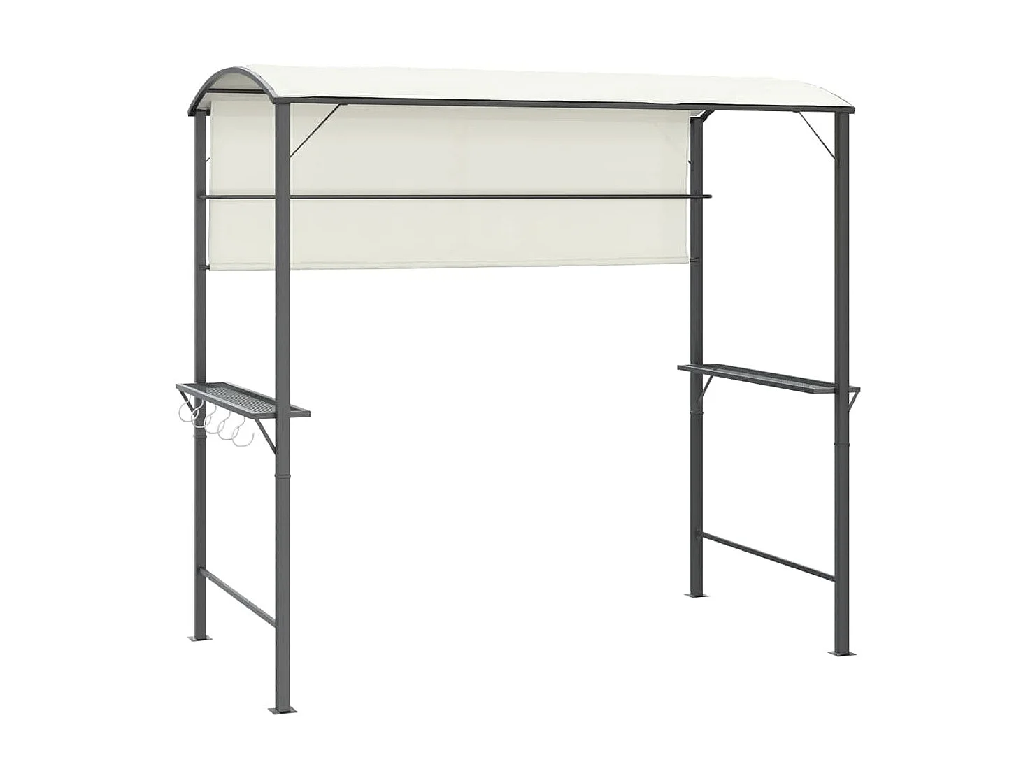 Gazebo - Tenda de recepção com toldo 220x110x200 cm creme PT321486