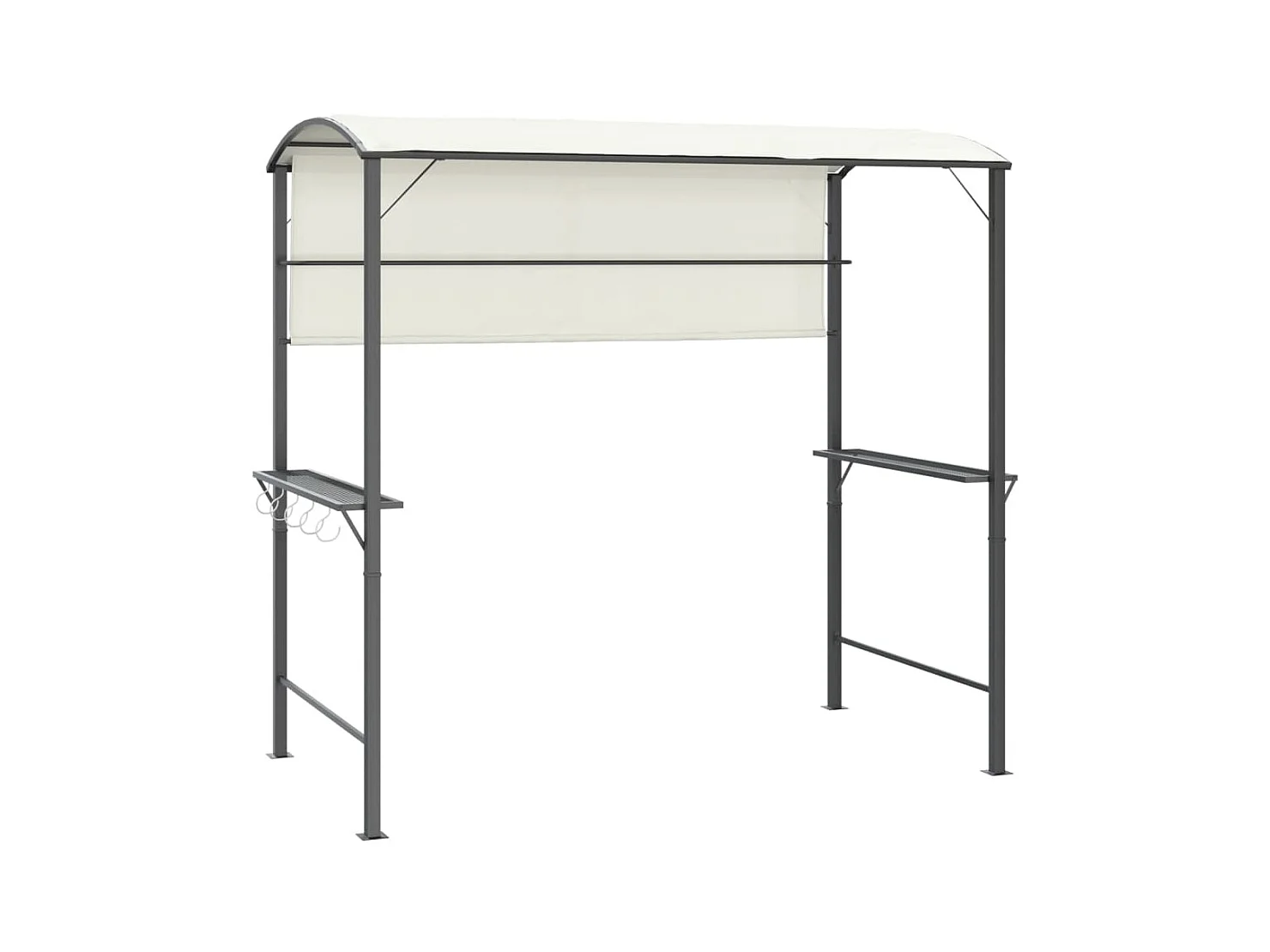 Tonnelle avec toit 220x110x200 cm Crème WVGQ9430