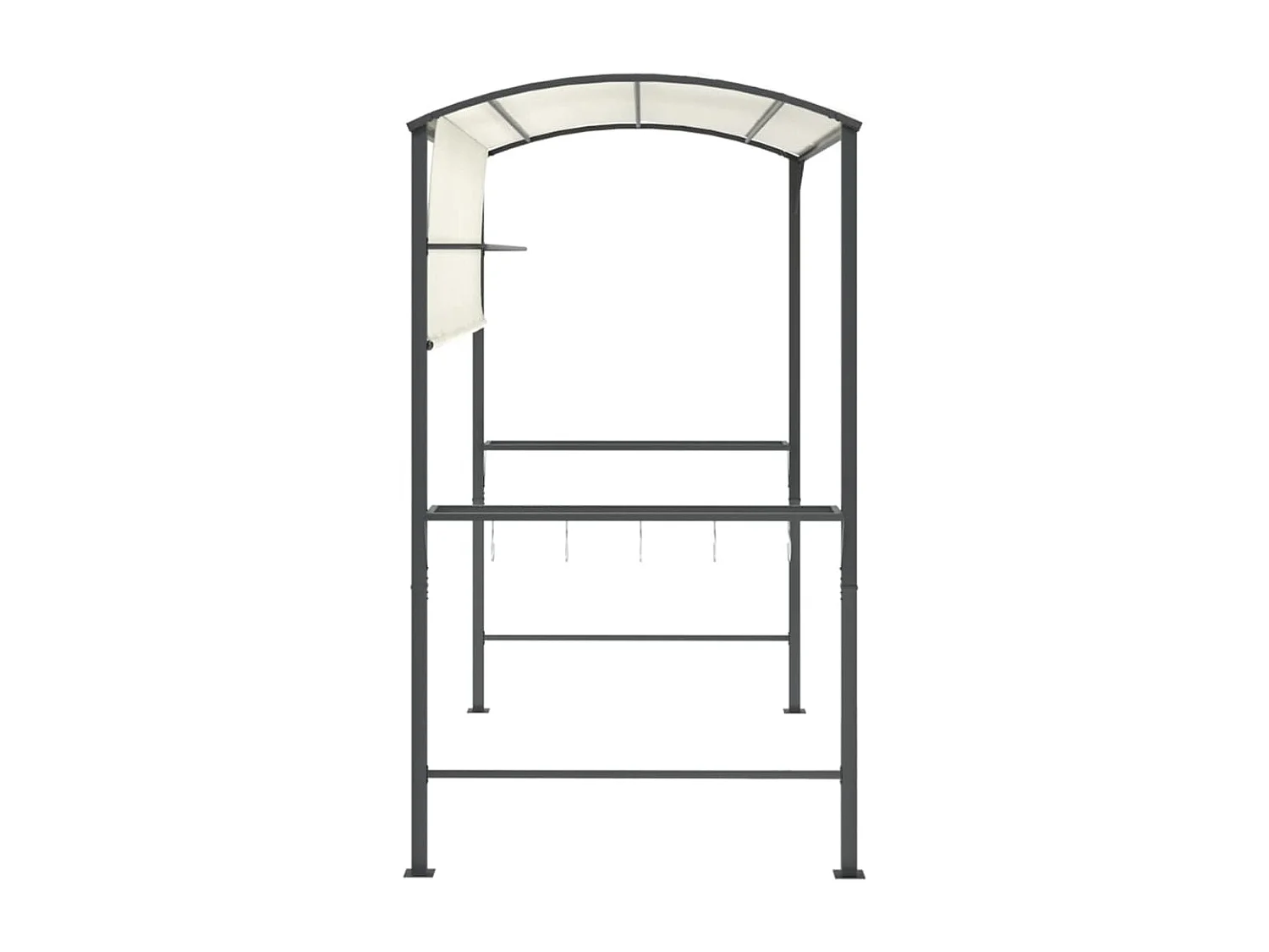 Gazebo - Tenda de recepção com toldo 220x110x200 cm creme PT321486