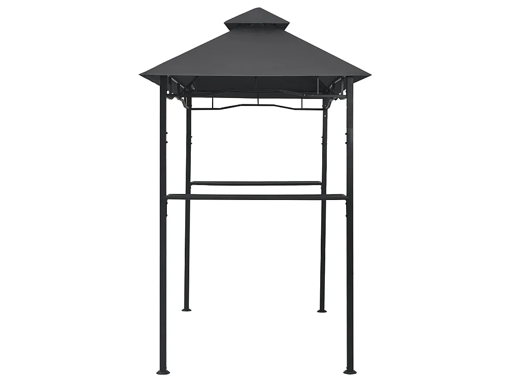 Barbecue paviljoen 240x150x255 cm staal antraciet NL929441