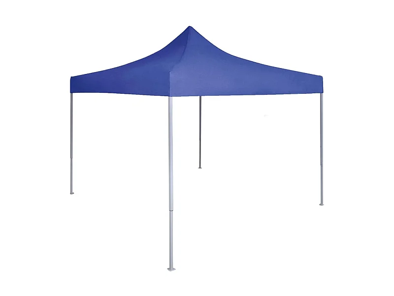 Tenda dobrável profissional para festas 2x2 m aço azul PT184203
