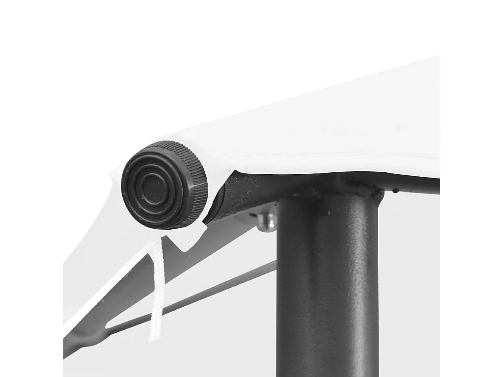 Tonnelle 3x3x2,9 m Blanc 180 g/m² WVGQ8811