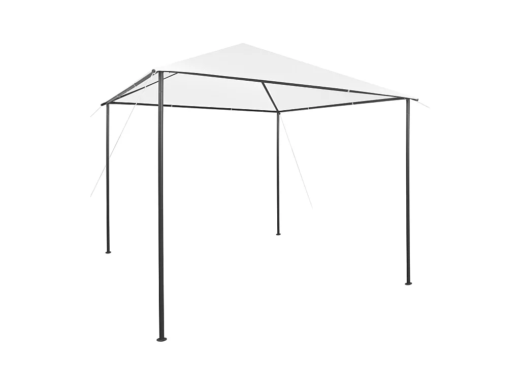 Tonnelle 3x3x2,9 m Blanc 180 g/m² WVGQ8811