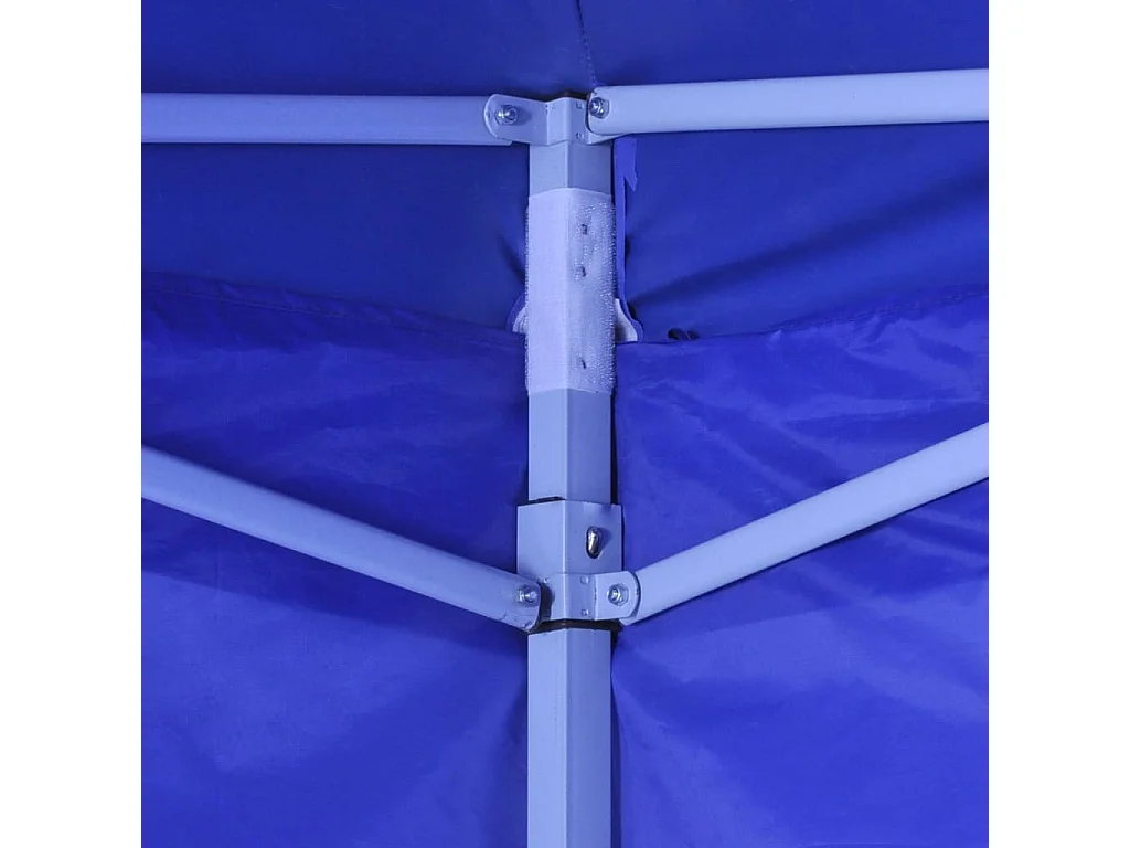 Cenador plegable azul con 4 paredes 3x3 m ES334700