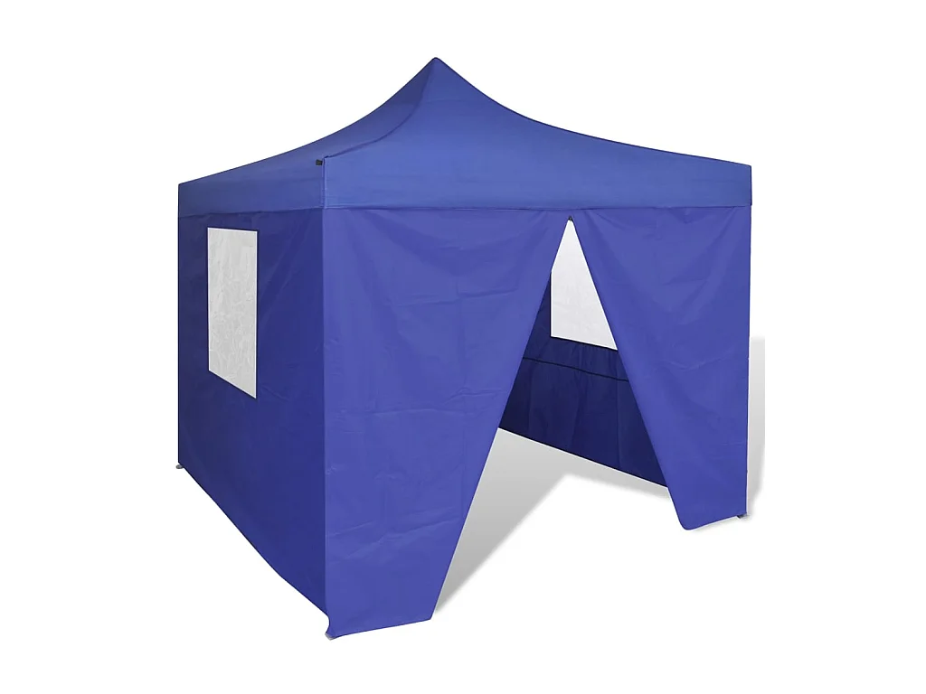 Tente pliable avec 4 parois Bleu 3 x 3 m  WVGQ5083