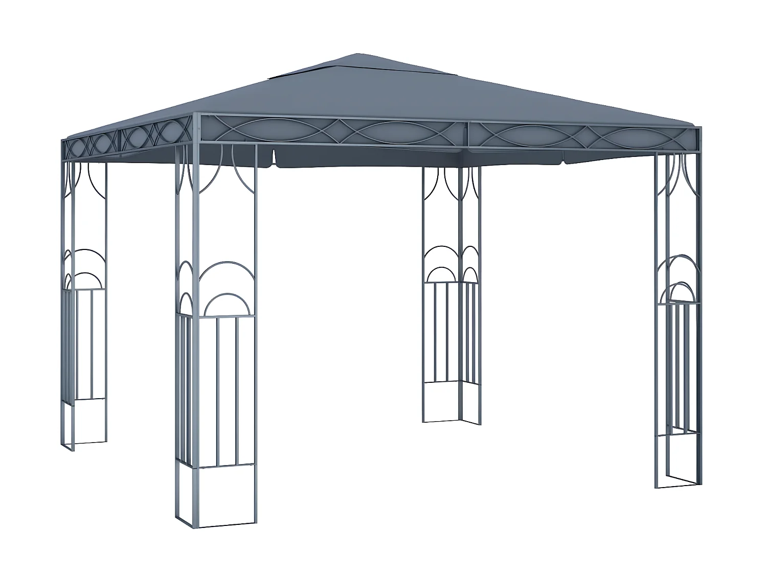 Gazebo - Tenda de recepção 300x300 cm antracite PT708648