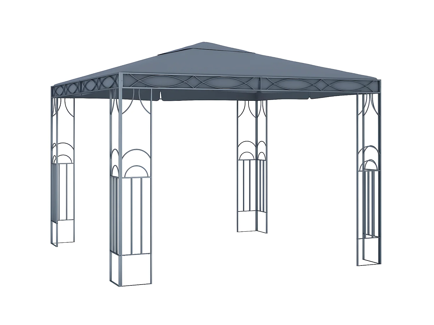 Tonnelle 300 x 300 cm Anthracite WVGQ1202