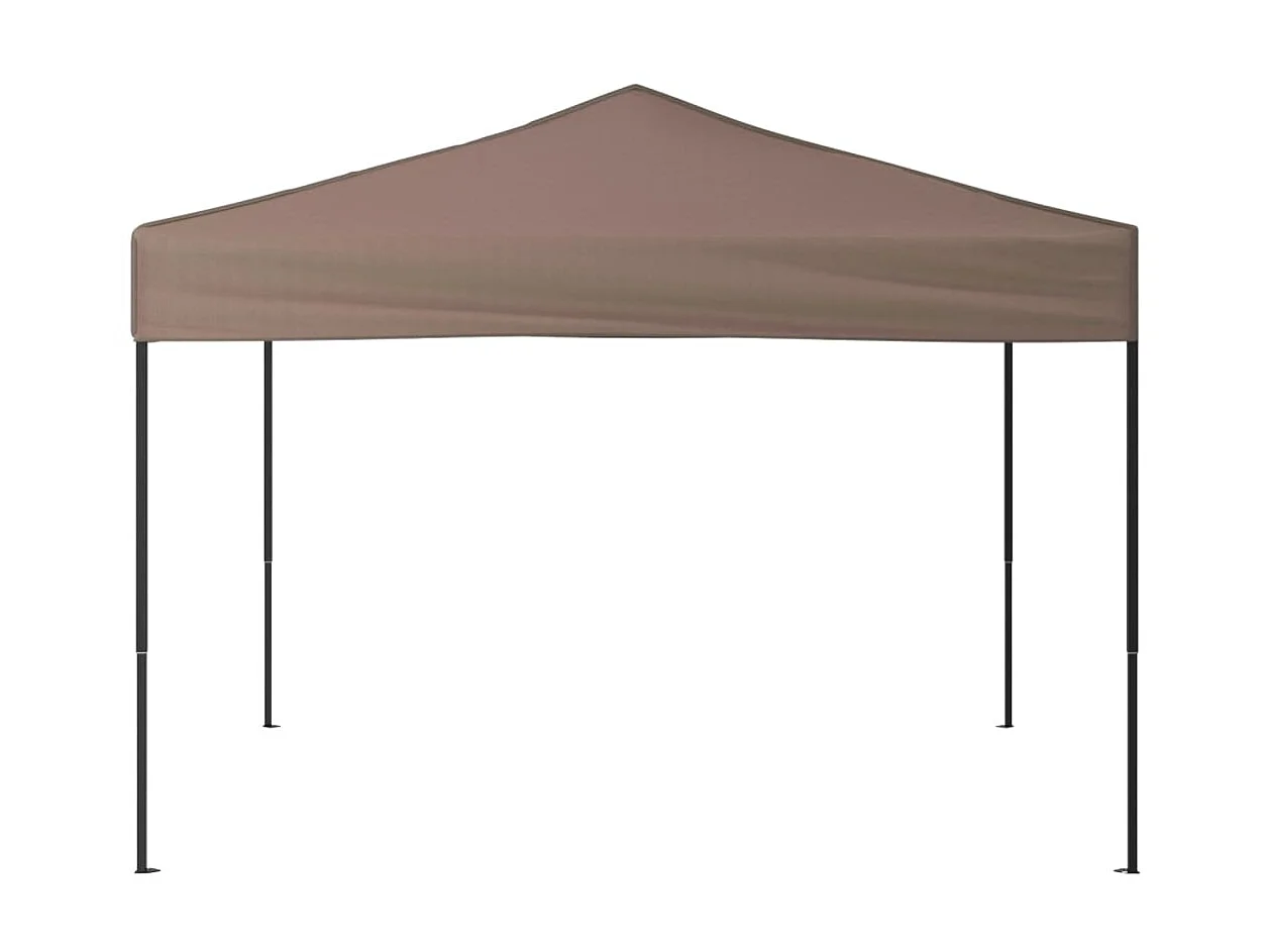 Carpa para fiestas plegable gris taupe 3x3 m ES689879