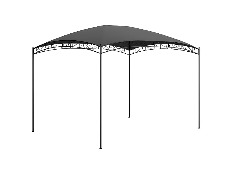 Gazebo - Tenda de recepção 3x4x2,65 m 180 g/m² antracite PT599635