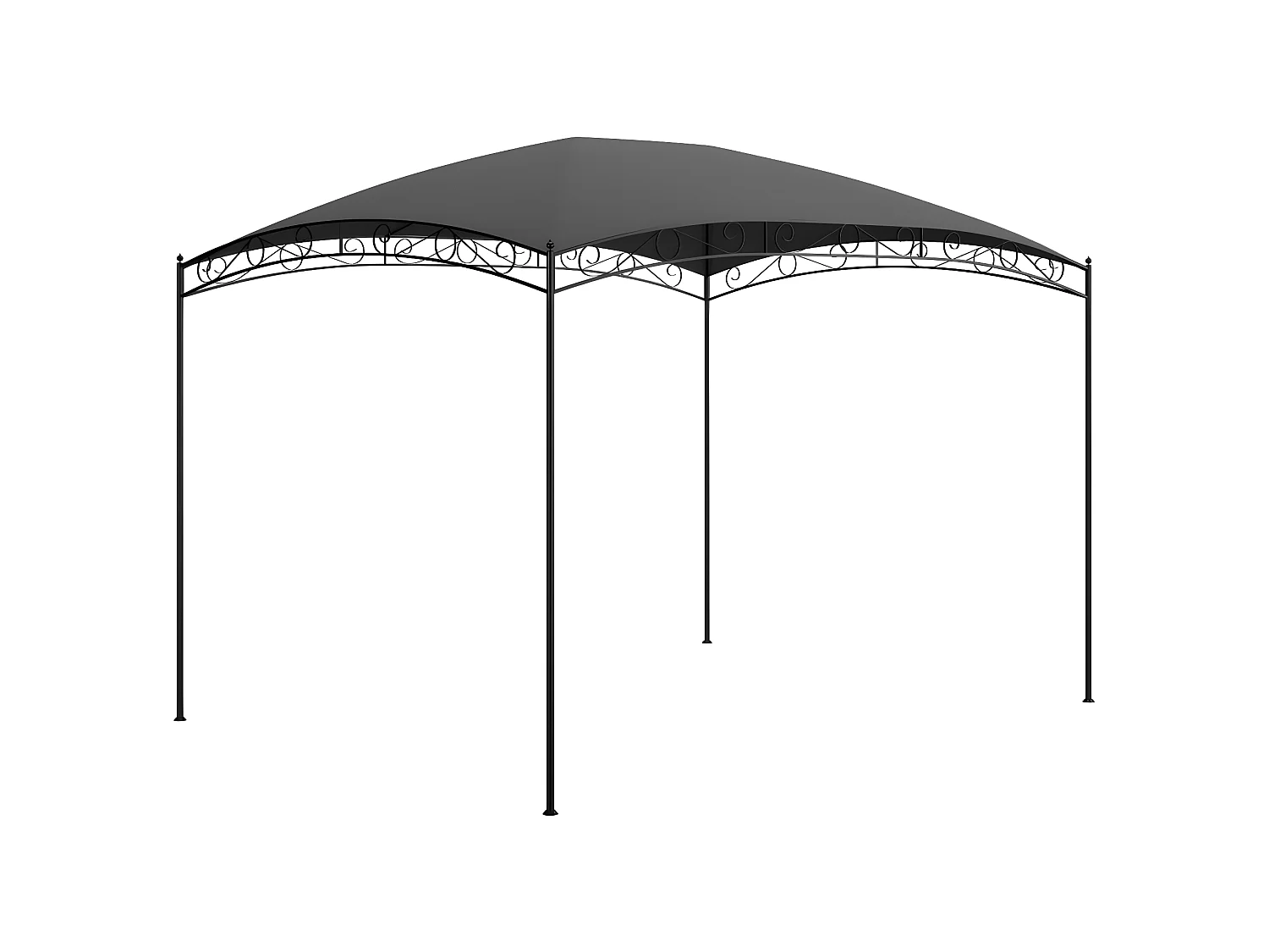 Gazebo - Tenda de recepção 3x4x2,65 m 180 g/m² antracite PT599635