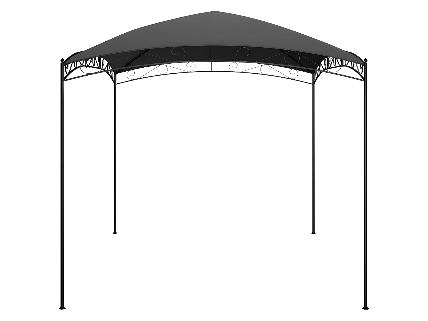 Gazebo - Tenda de recepção 3x4x2,65 m 180 g/m² antracite PT599635