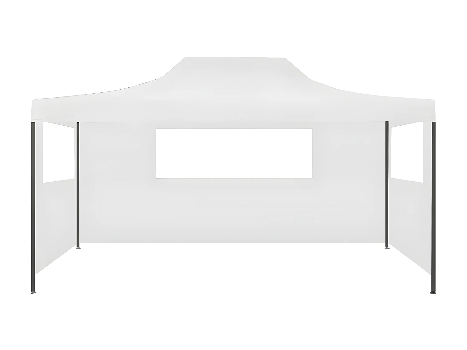 Tente pliable de réception avec 3 parois 3 x 4,5 m Blanc WVGQ6944