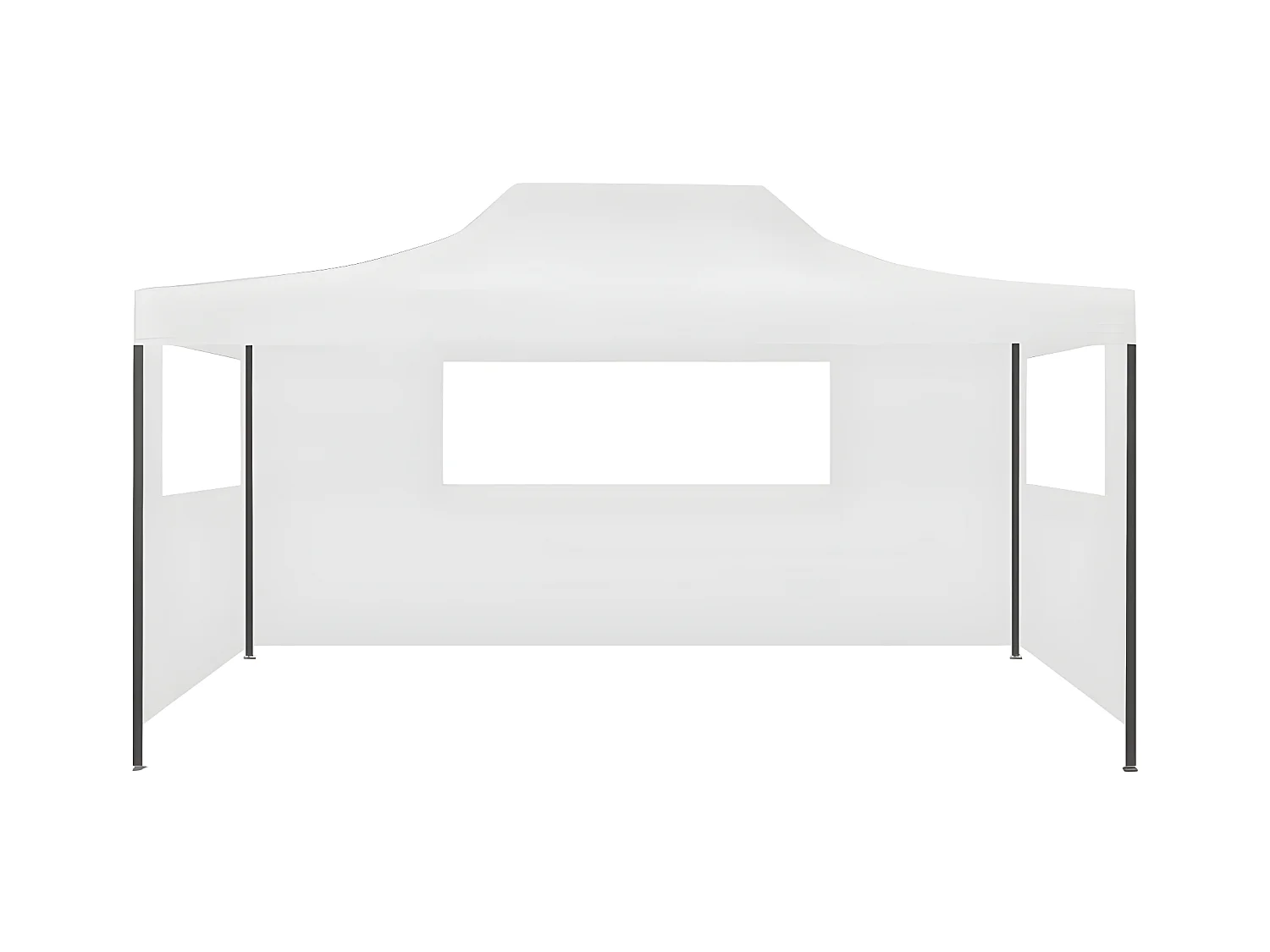 Partytent met 3 zijwanden inklapbaar 3x4,5 m wit NL752022