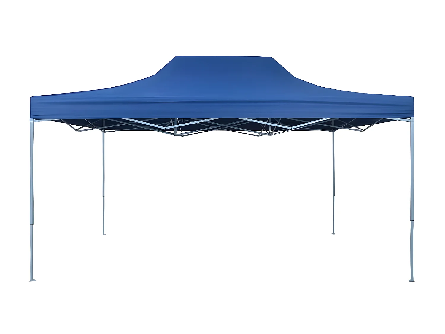 Tente de réception pliable professionnelle 3x4 m Acier Bleu WVGQ2445