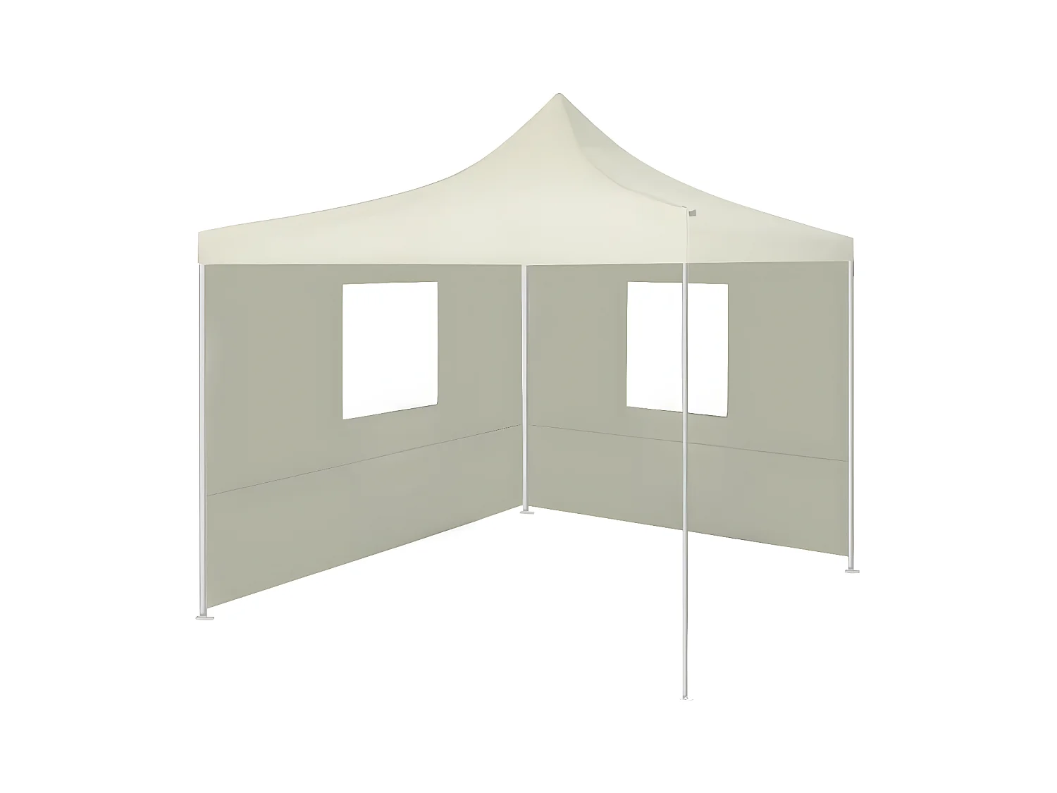 Tente pliable avec 2 parois 3 x 3 m Crème WVGQ6224