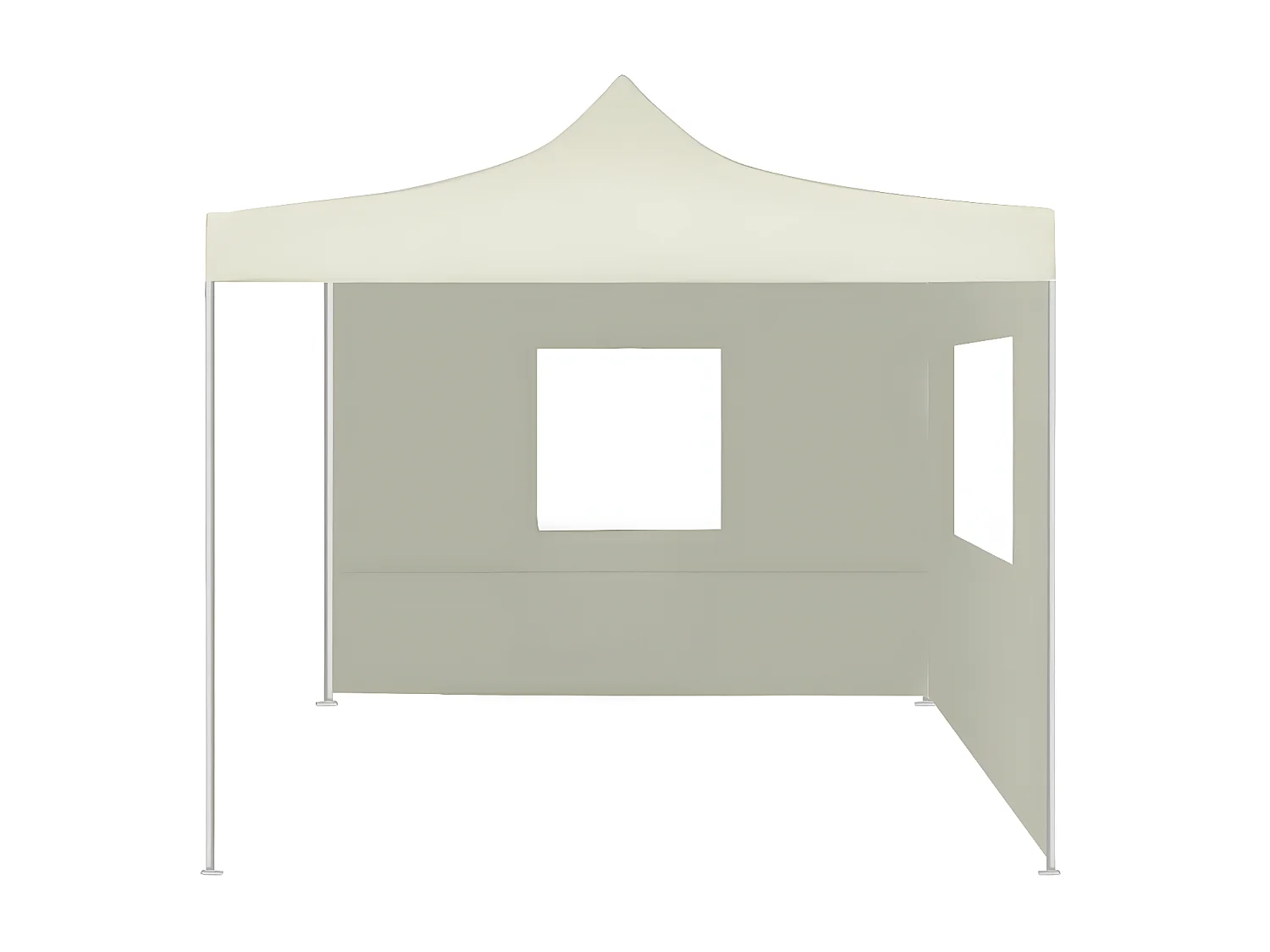Tenda dobrável com 2 paredes 3x3 m creme PT689724