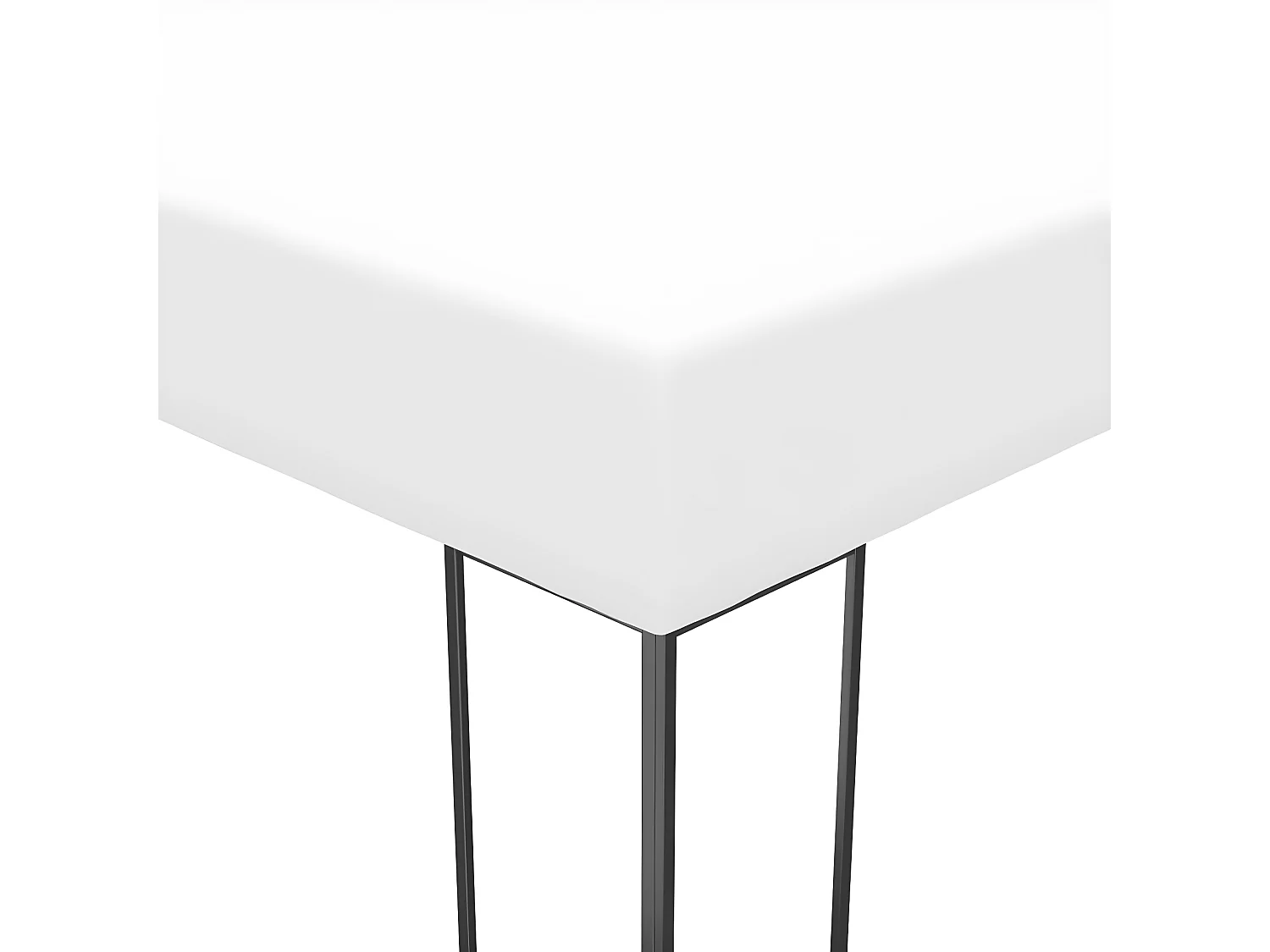 Tonnelle de jardin Acier enduit de poudre 4x3x2,7 m Blanc WVGQ4496