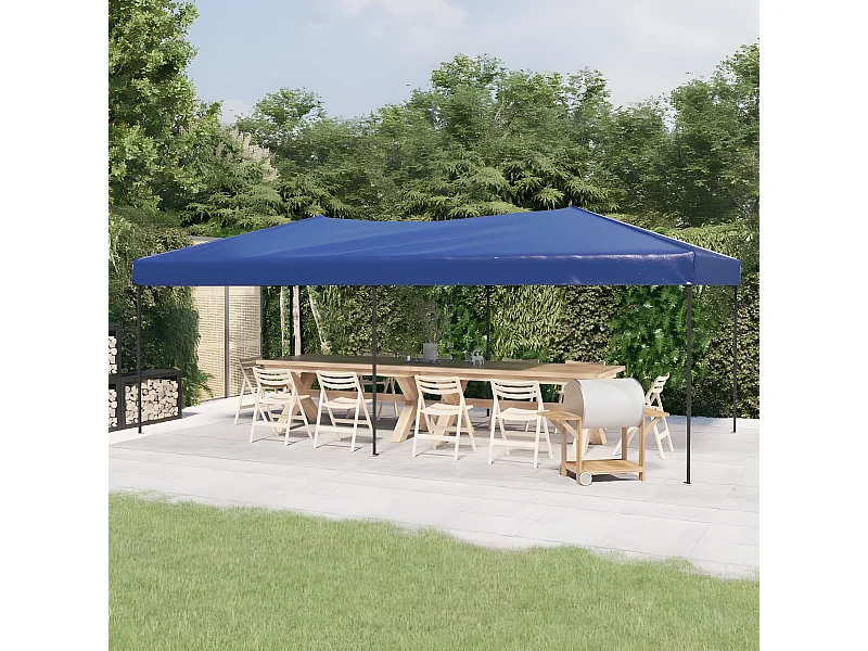 Carpa para fiestas plegable azul 3x6 m ES174979