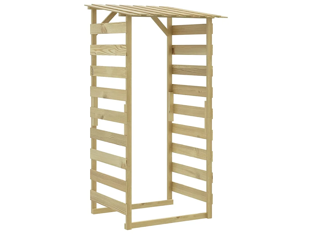Abri bûches avec toits 2 pcs 100x90x200 cm Bois de pin imprégné WVGQ4935