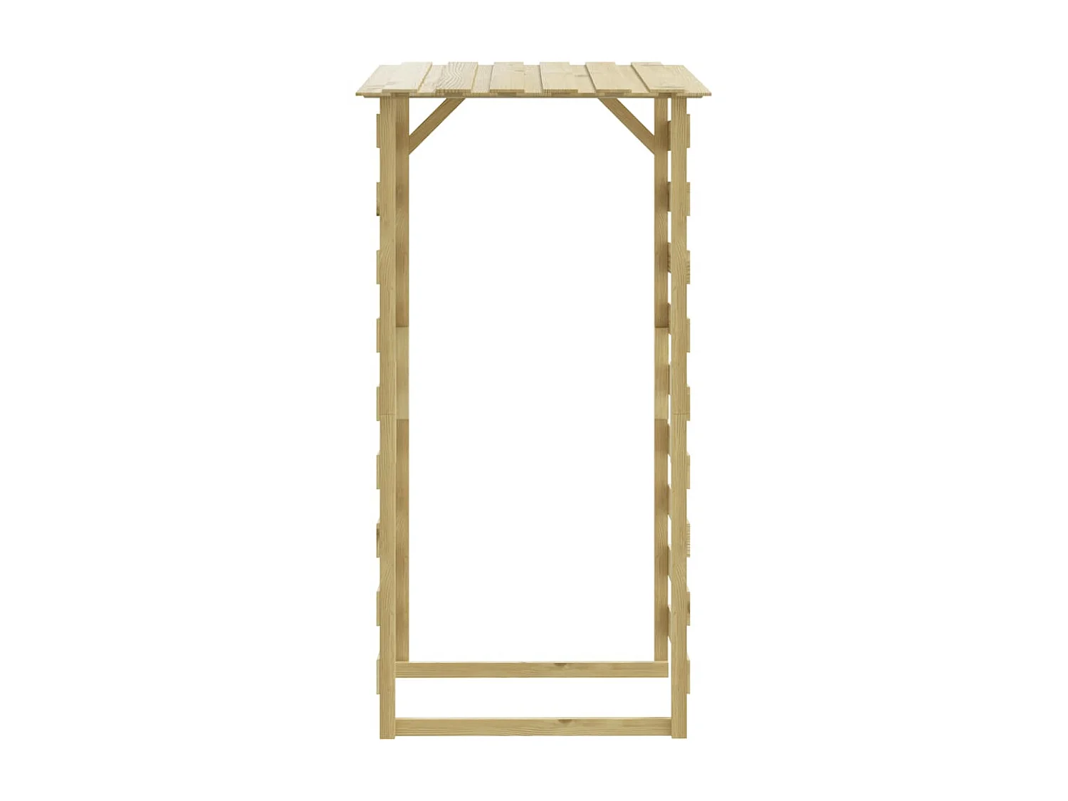 Abri bûches avec toits 2 pcs 100x90x200 cm Bois de pin imprégné WVGQ4935