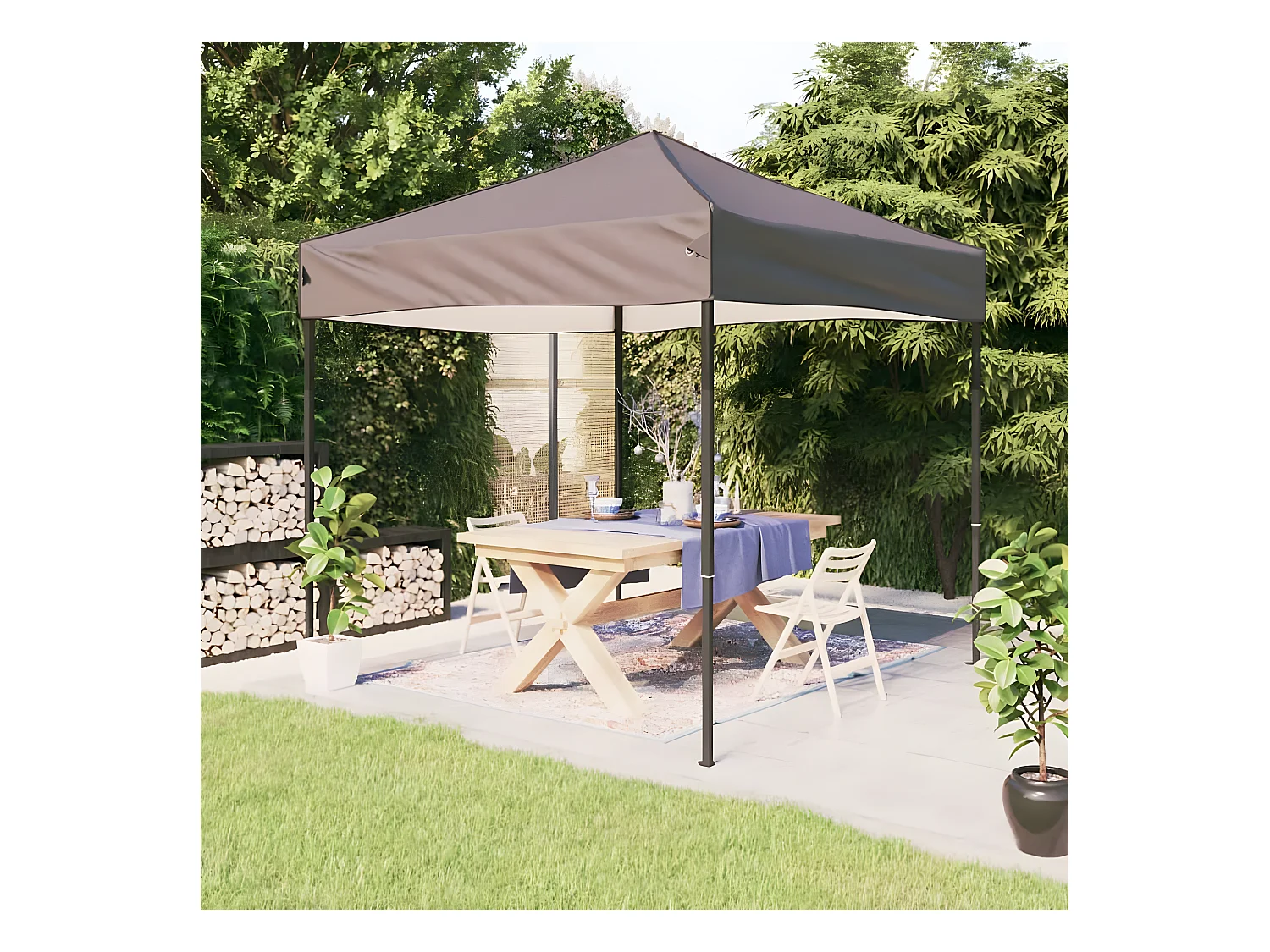 Tente de réception pliable Taupe 2x2 m OWV51973