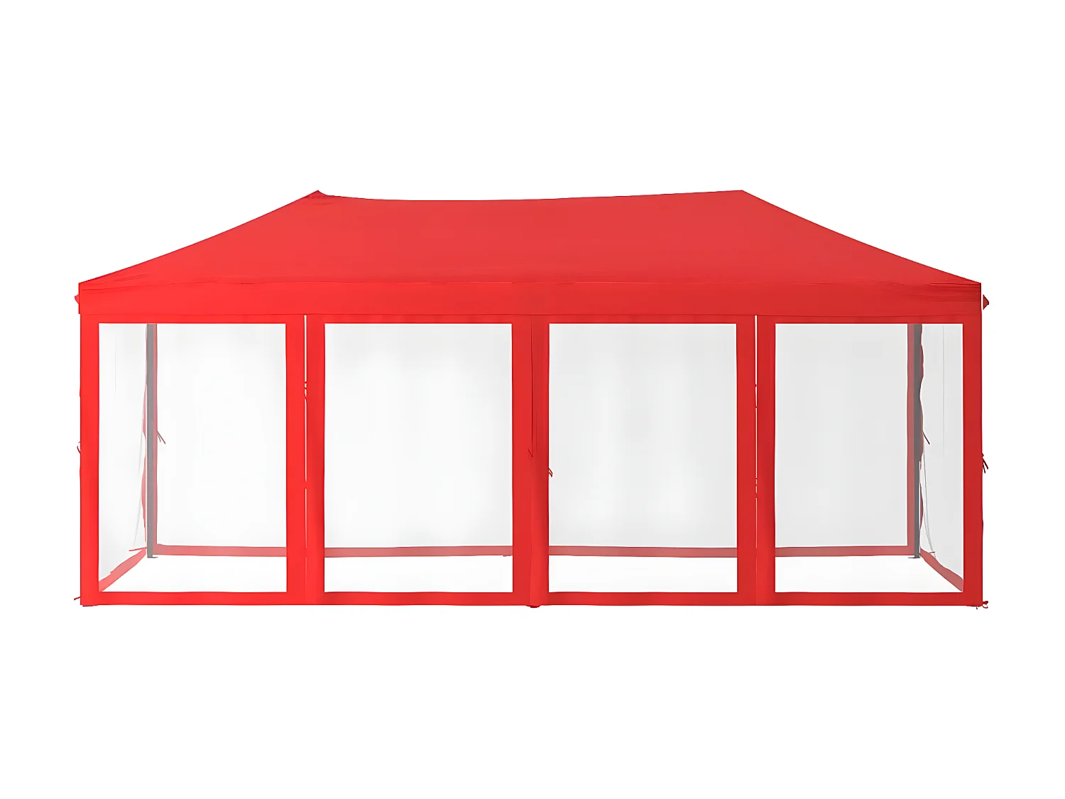 Tente de réception pliable avec parois Rouge 3x6 m WVGQ7755