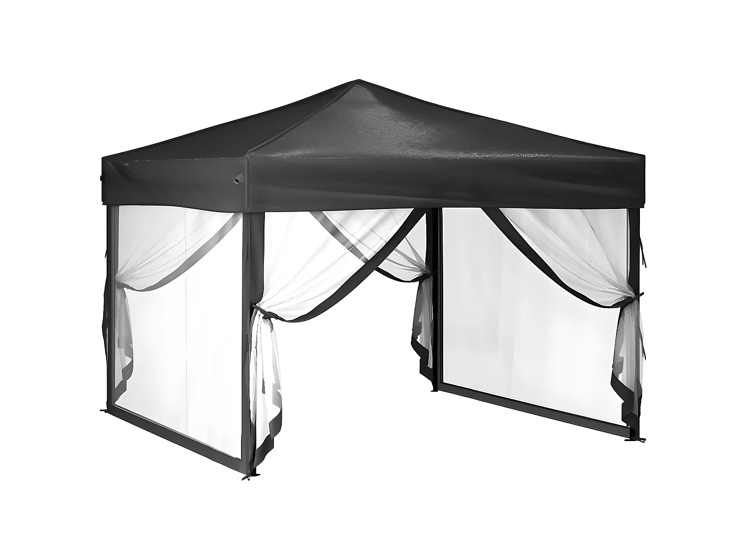 Tente de réception pliable avec parois Anthracite 3x3 m WVGQ6381