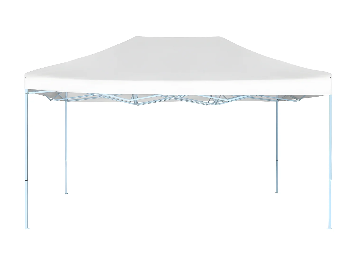 Tente de réception pliable professionnelle 3x4 m Acier Blanc WVGQ2805