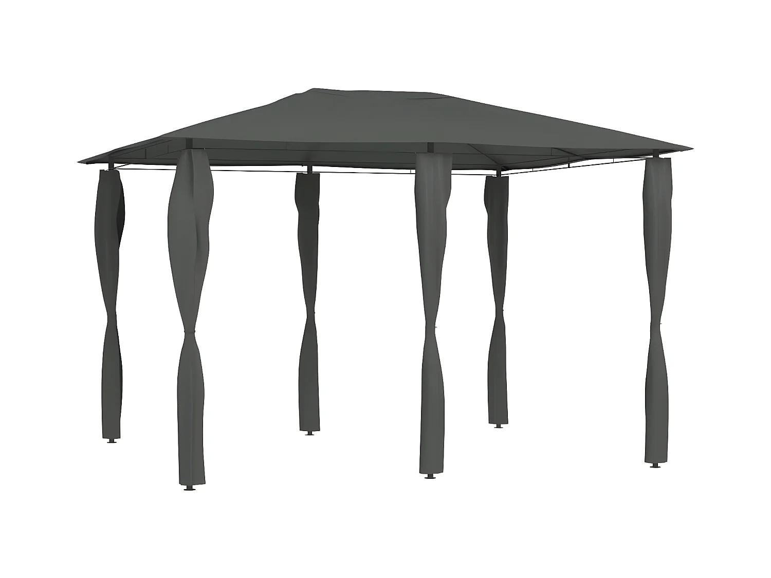 Tonnelle à revêtement de poteaux 3x4x2,6 m Anthracite 160 g/m² WVGQ4030