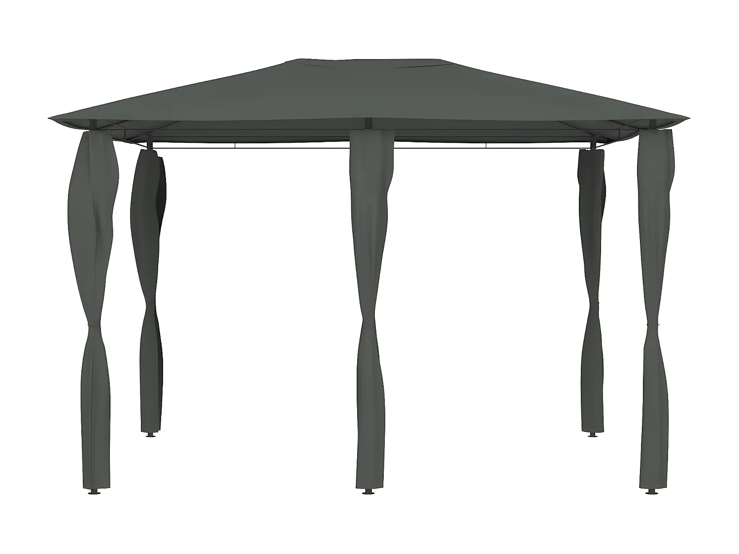 Tonnelle à revêtement de poteaux 3x4x2,6 m Anthracite 160 g/m² WVGQ4030