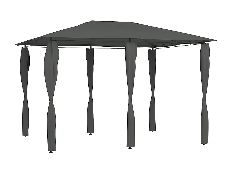 Tonnelle à revêtement de poteaux 3x4x2,6 m Anthracite 160 g/m² WVGQ4030