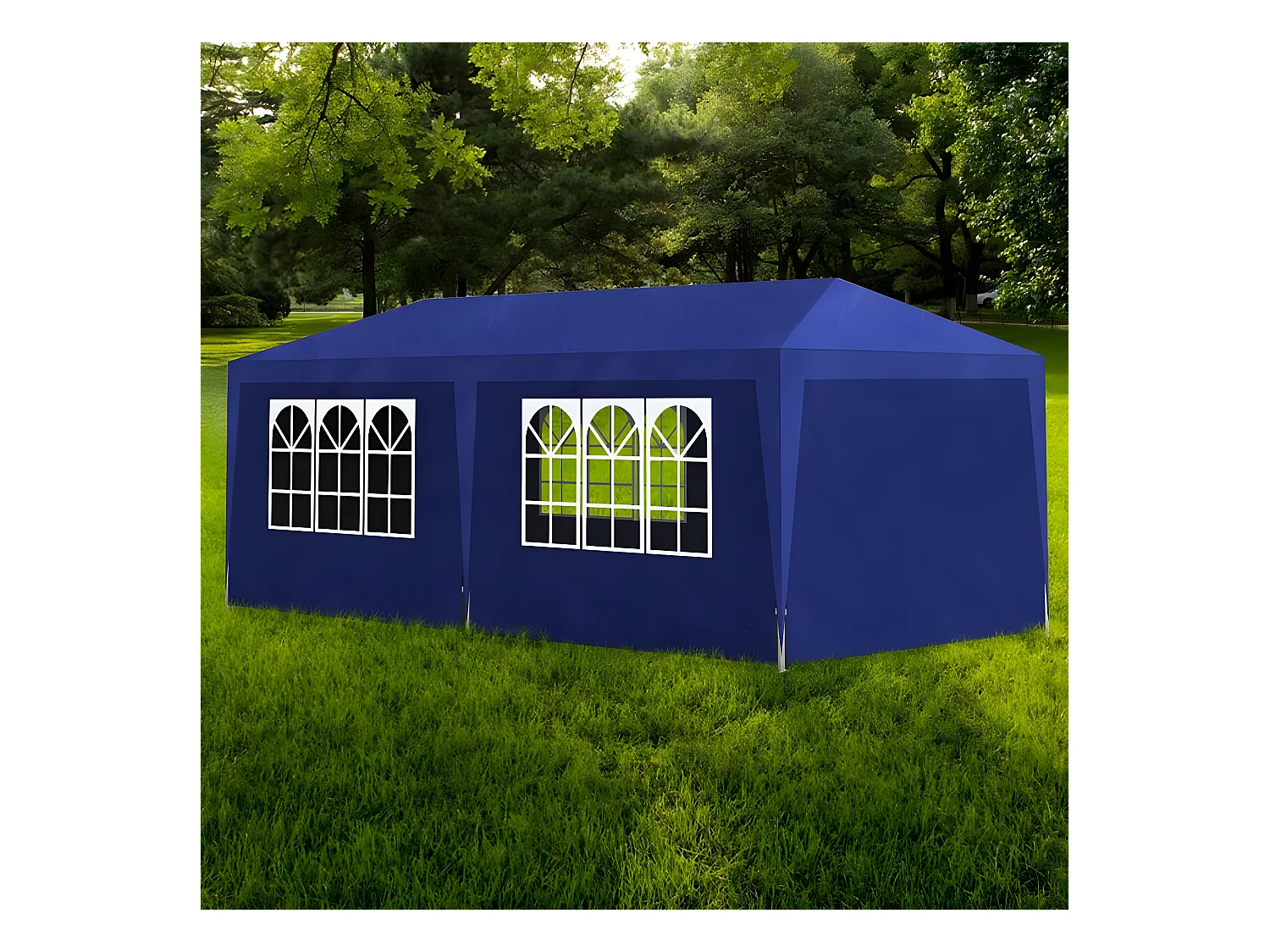 Tente de réception 3 x 6 m Bleu WVGQ8238