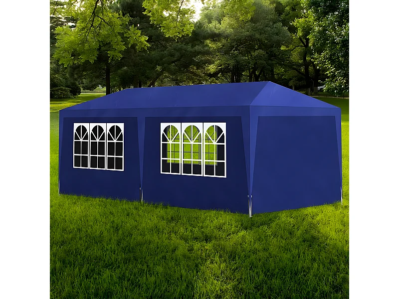 Carpa para fiestas azul 3x6 m ES292759