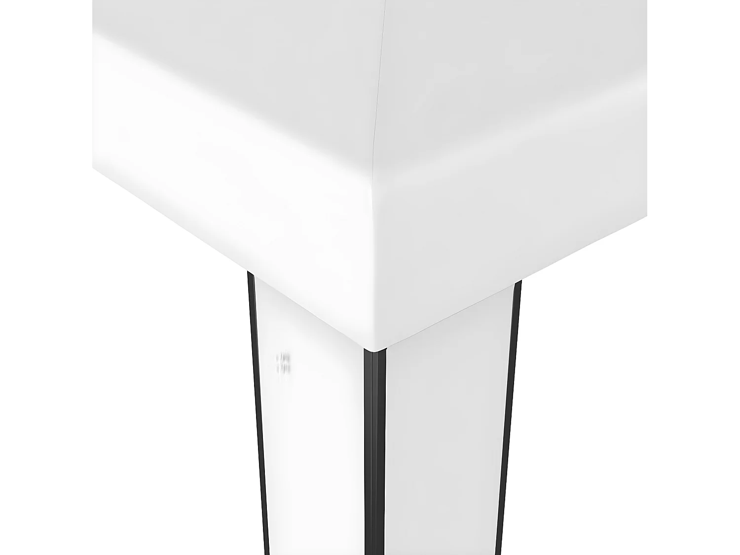 Tonnelle avec double toit et lumières LED 3x3 m Blanc WVGQ1841