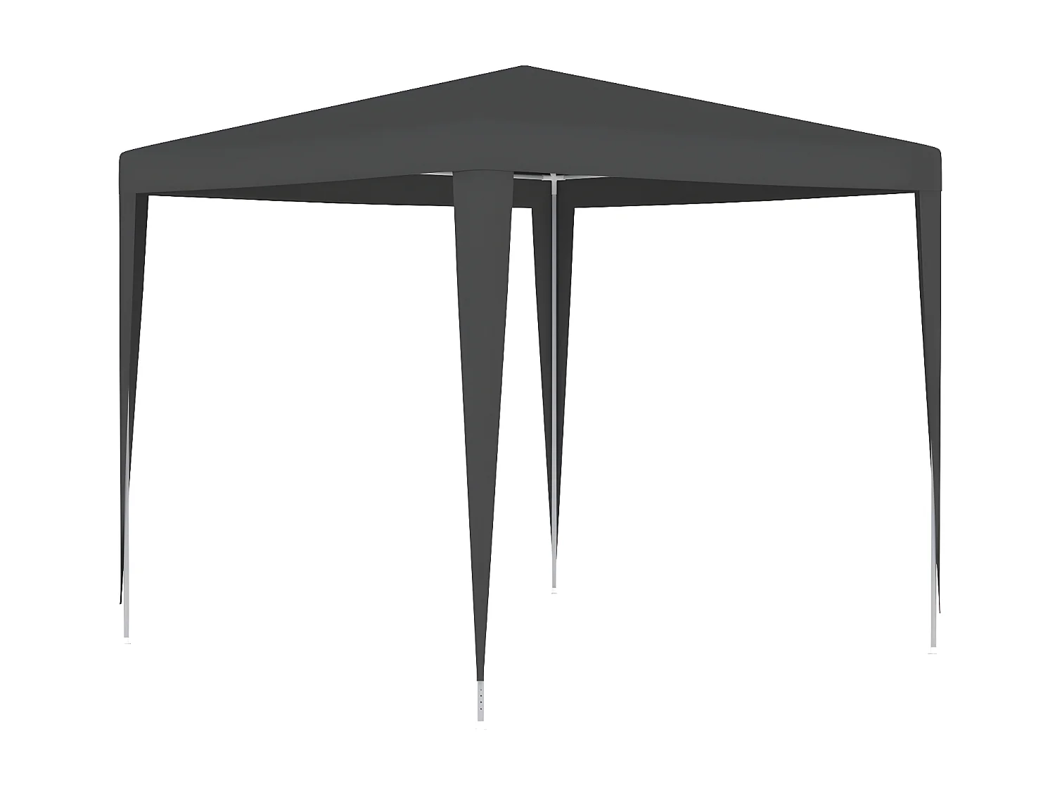 Partytent professioneel 90 g/m² 2,5x2,5 m antraciet NL991009