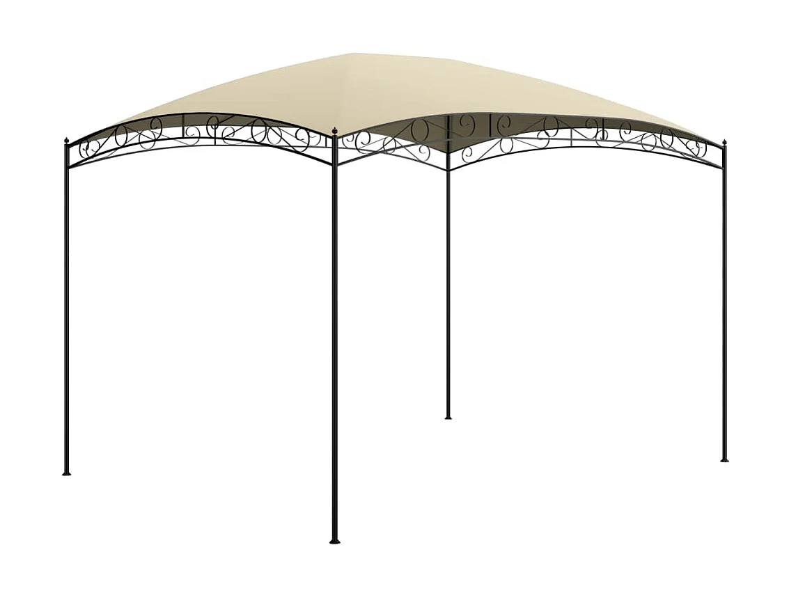 Gazebo - Tenda de recepção 3x4x2,65 m 180 g/m² creme PT320590