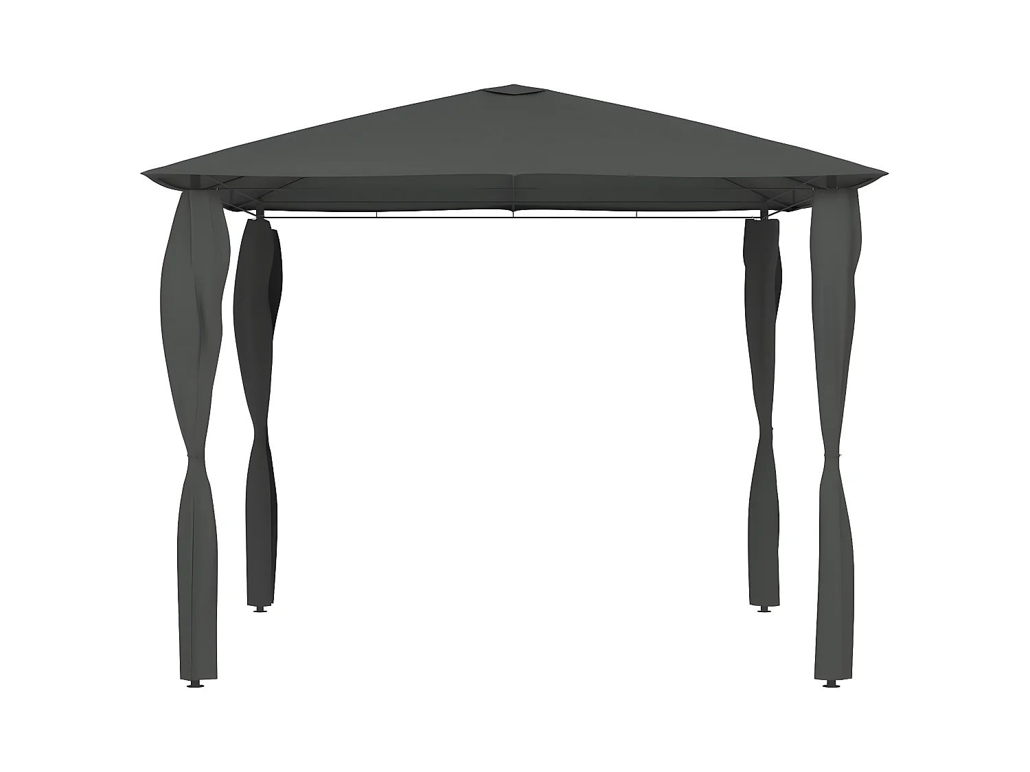 Gazebo - Tenda de recepção 3x3x2,6 m com capas para postes 160 g/m² antracite PT702035