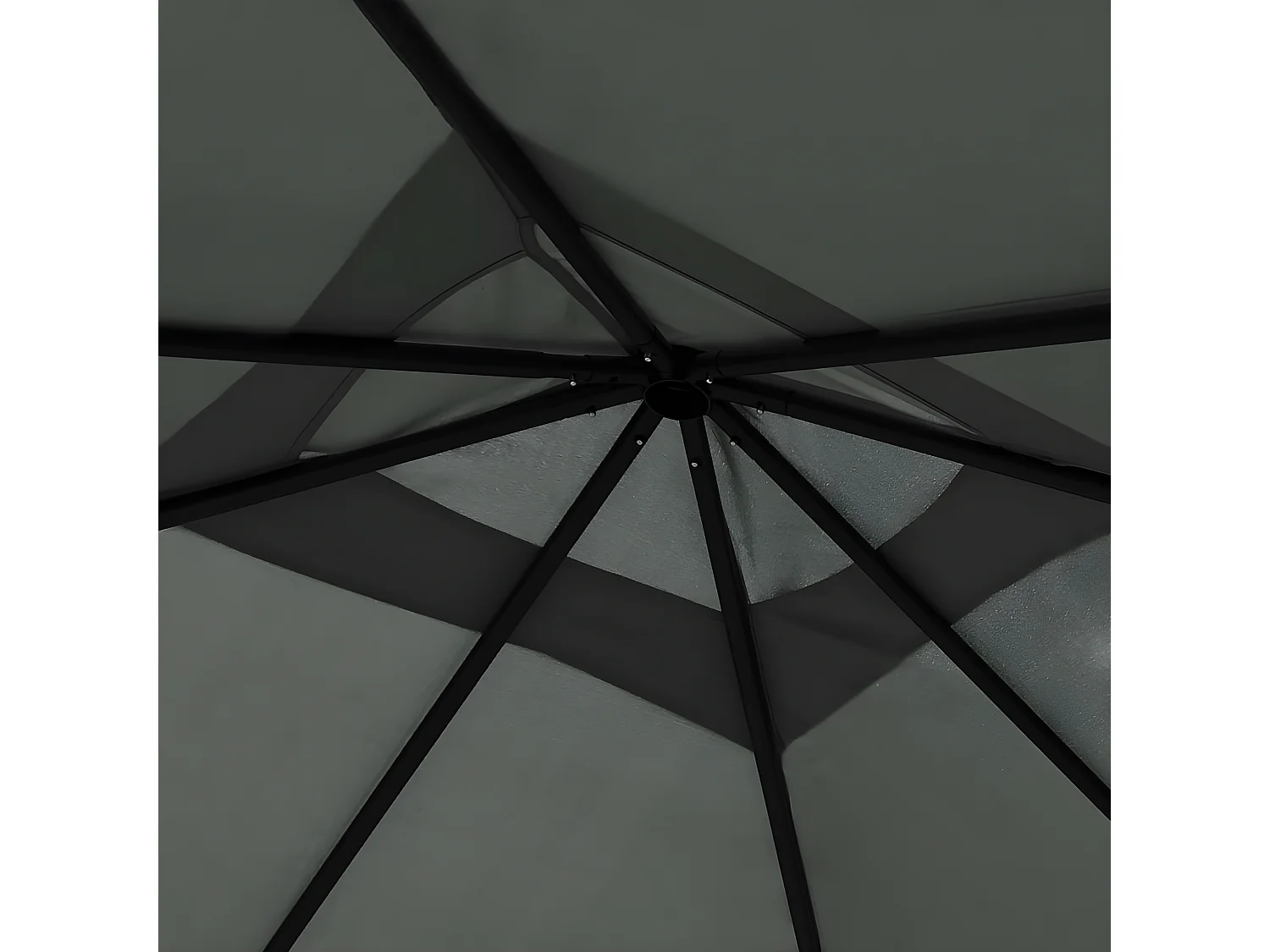 Gazebo - Tenda de recepção 3x3x2,6 m com capas para postes 160 g/m² antracite PT702035